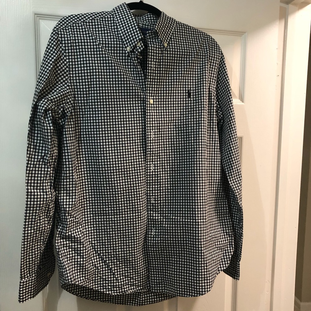 Ralph Lauren Men’s button down plaid shirt. Medium.  Looks new.
